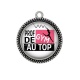 Pendentif Cabochon Argent - prof de gym au top