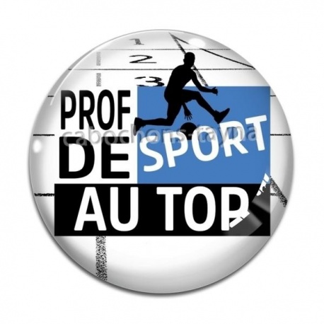 Cabochon Verre - prof de sport au top