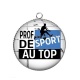 Pendentif Cabochon Argent - prof de sport au top