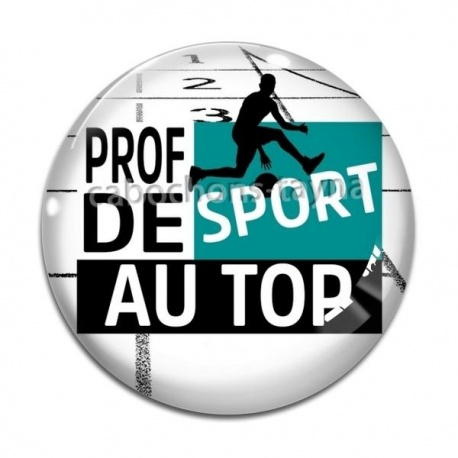 Cabochon Verre - prof de sport au top