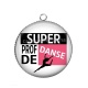 Pendentif Cabochon Argent - super prod de danse