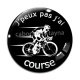 Cabochon Verre - j'peux pas j'ai course
