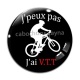 Cabochon Verre - j'peux pas j'ai VTT