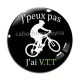 Cabochon Verre - j'peux pas j'ai VTT