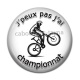Cabochon Résine - j'peux pas j'ai championnat
