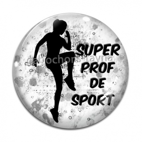 Cabochon Verre - super prof de sport