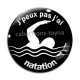 Cabochon Verre - j'peux pas j'ai natation