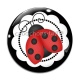 Cabochon Verre - coccinelle