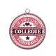 Pendentif Cabochon Argent - je suis une collègue formidable