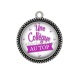 Pendentif Cabochon Argent - une collègue au top