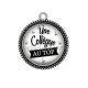 Pendentif Cabochon Argent - une collègue au top