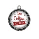 Pendentif Cabochon Argent - une collègue au top