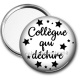 Miroir de poche - collègue qui déchire