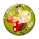 Cabochon Verre - coccinelle