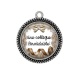 Pendentif Cabochon Argent - une collègue formidable
