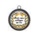 Pendentif Cabochon Argent - pour une collègue en or