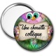 Miroir de poche - une chouette collègue