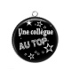 Pendentif Cabochon Argent - une collègue au top