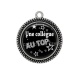 Pendentif Cabochon Argent - une collègue au top