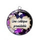 Pendentif Cabochon Argent - une collègue formidable