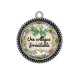 Pendentif Cabochon Argent - une collègue formidable