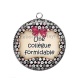 Pendentif Cabochon Argent - une collègue formidable
