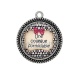Pendentif Cabochon Argent - une collègue formidable