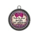 Pendentif Cabochon Argent - pour la plus gentille des collègues