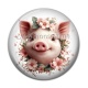 Cabochon Résine - cochon