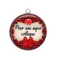 Pendentif Cabochon Argent - pour une super collègue