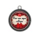 Pendentif Cabochon Argent - pour une super collègue