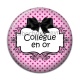 Cabochon Résine - collègue en or