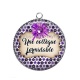 Pendentif Cabochon Argent - une collègue formidable