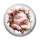 Cabochon Résine - cochon