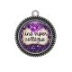 Pendentif Cabochon Argent - une super collègue