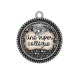 Pendentif Cabochon Argent - une super collègue