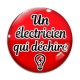 Cabochon Verre - un électricien qui déchire