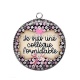 Pendentif Cabochon Argent - je suis une collègue formidable