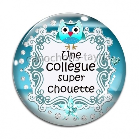 Cabochon Verre - une collègue super chouette