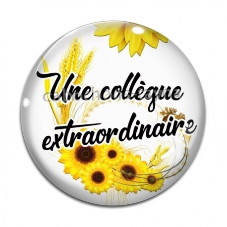 Cabochon Verre - une collègue extraordinaire