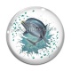 Cabochon Verre - dauphin