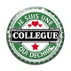 Cabochon Verre - je suis une collègue qui déchire