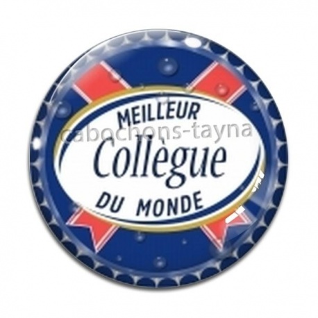 Cabochon Verre - meilleur collègue du monde