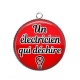 Pendentif Cabochon Argent - un électricien qui déchire