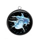 Pendentif Cabochon Argent - dauphin