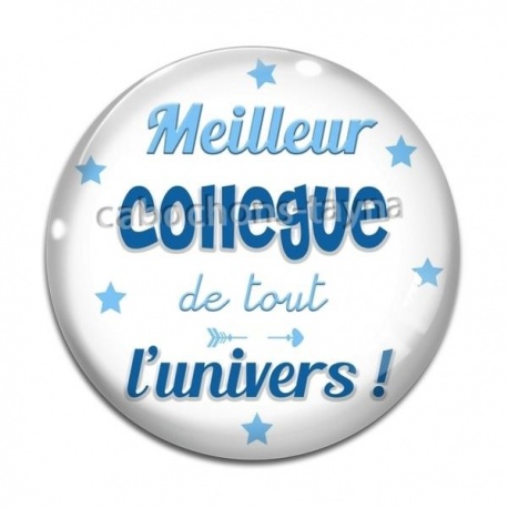 Cabochon Verre - meilleur collègue de tout l'univers