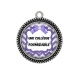 Pendentif Cabochon Argent - une collègue formidable