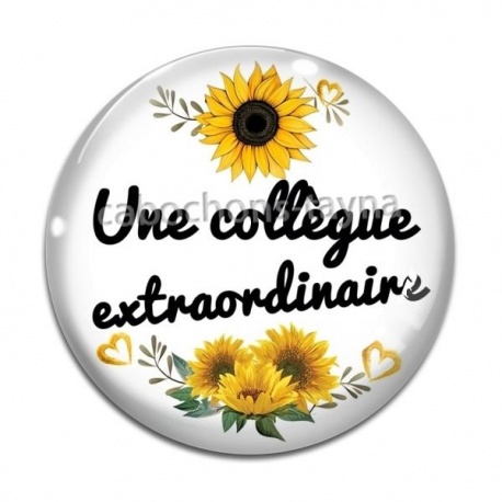 Cabochon Verre - une collègue extraordinaire