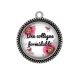 Pendentif Cabochon Argent - une collègue formidable