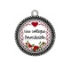 Pendentif Cabochon Argent - une collègue formidable